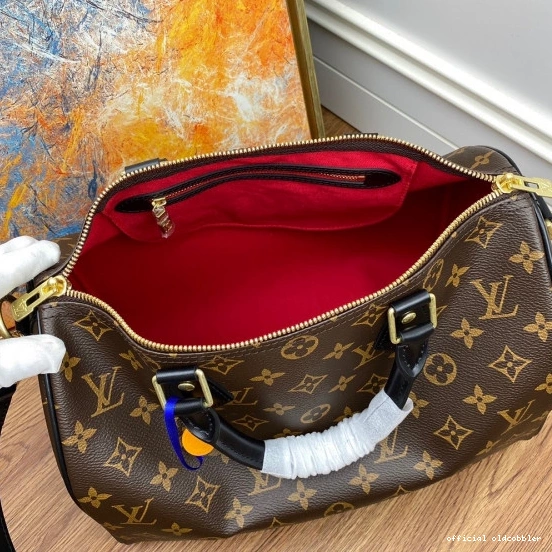 Official oldcobbler VUITTON BANDOULIERE LOUIS 30 SPEEDY 0809